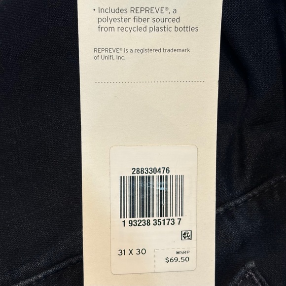 NWT Levi's 512 Slim Taper Stretch 31x30 Dark Jeans - Picture 11 of 12